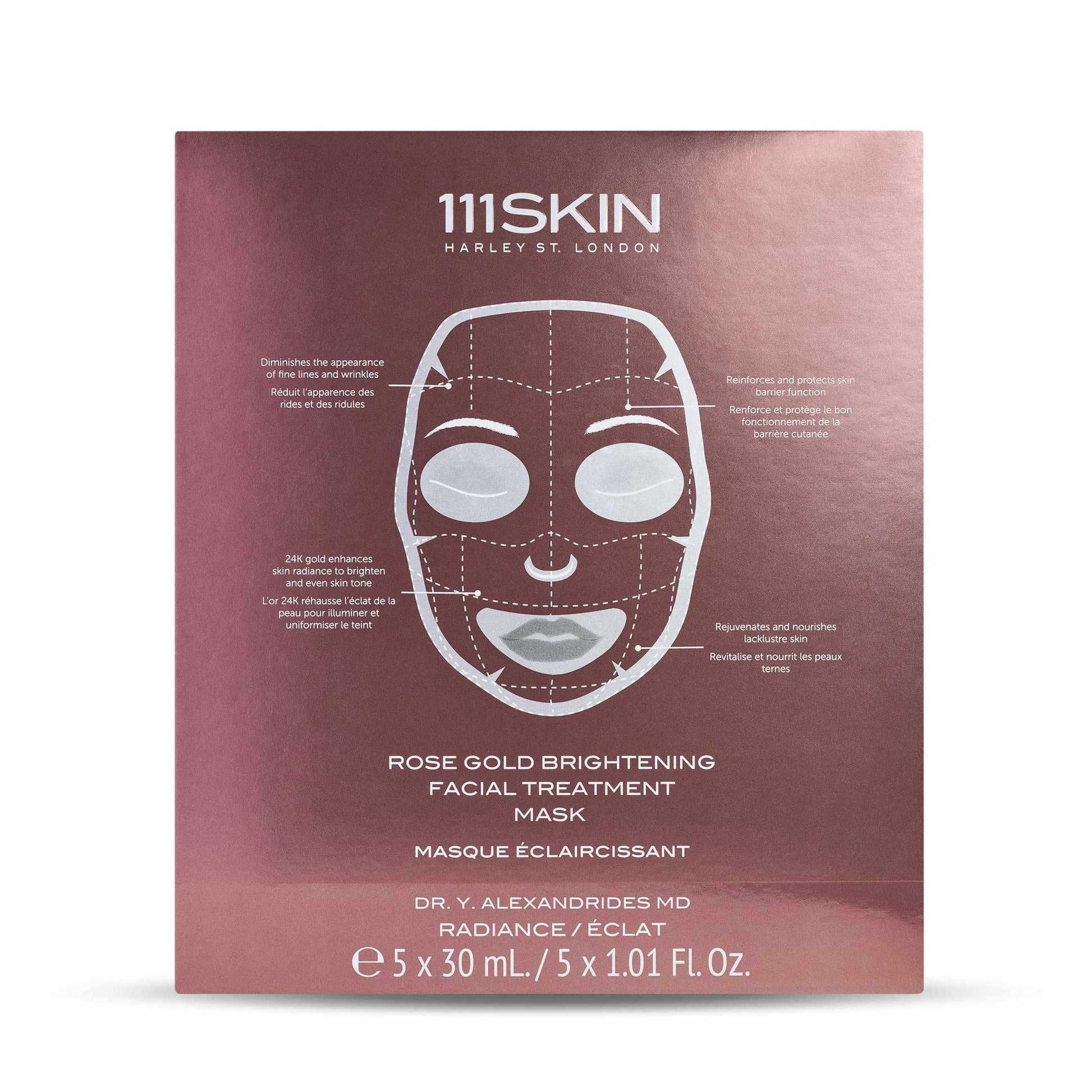 Rose Gold Brightening Facial Treatment Mask - 111SKIN UK